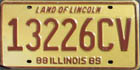 Land of Lincoln, Charitable Vehicle 1988/1989