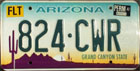 Grand Canyon State, aktuelle Ausgabe, permanente Fahrzeuglizenz