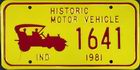 Historic Motor Vehicle 1981