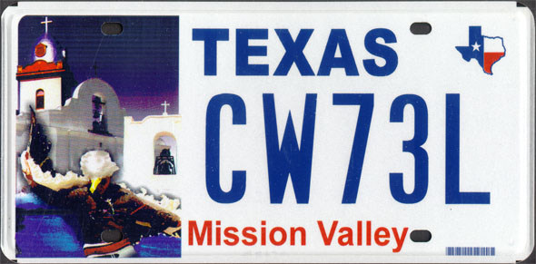 USA Texas El Paso Schlüsselanhänger Blechschild License Plate Style 