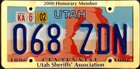 Centennial 1896-1996, with frame "2000 - Honorary Member - Utah Sheriffs' Association", Passenger 2002