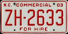 Commercial - For Hire 2003