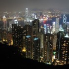 Hong Kong Skyline vom Victoria Peak aus