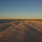 Sonnenuntergang am Shell Beach