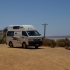 Unser Camper an der Hutt Lagoon