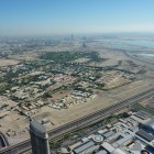 Blick von der Aussichtsplattform des Burj Khalifa