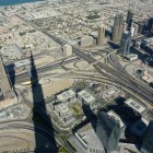 Blick von der Aussichtsplattform des Burj Khalifa