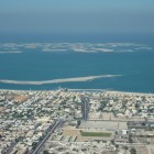 Blick Richtung "The World" von der Aussichtsplattform des Burj Khalifa