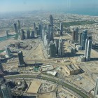 Blick von der Aussichtsplattform des Burj Khalifa