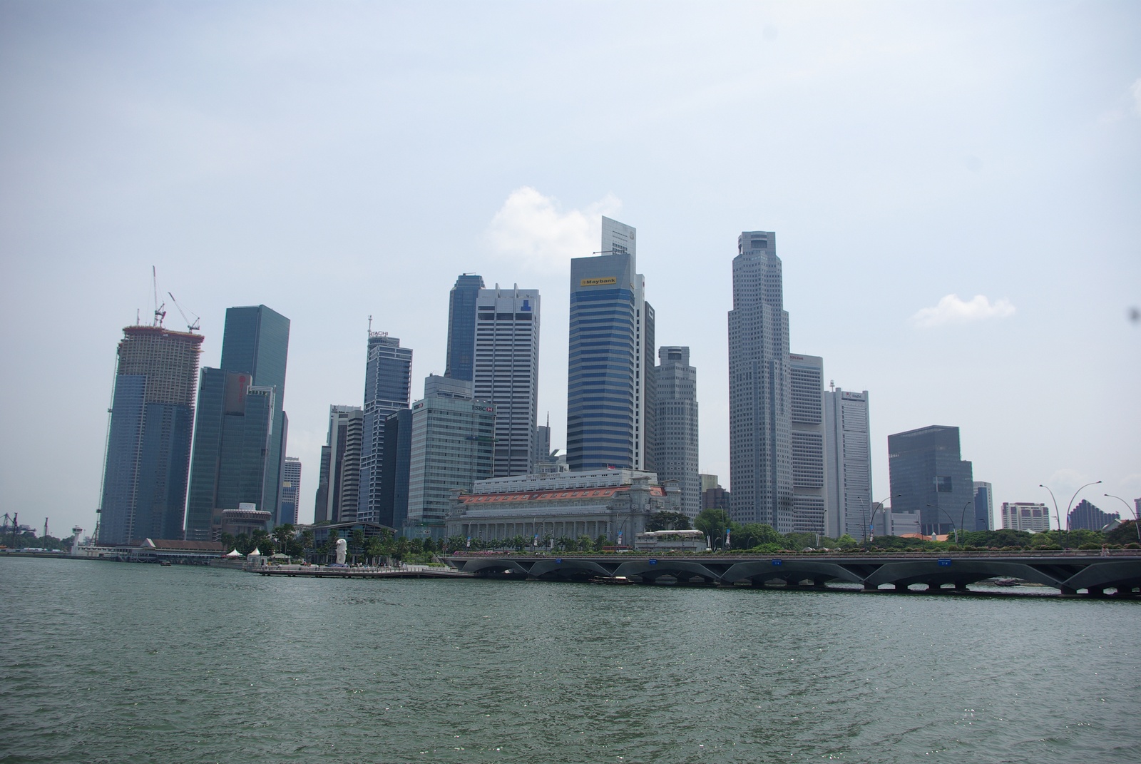 Singapore - Stadtzentrum, Blick von Esplanades