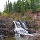 Wasserfälle in der Nähe von Split Rock Lighthouse am Lake Superior